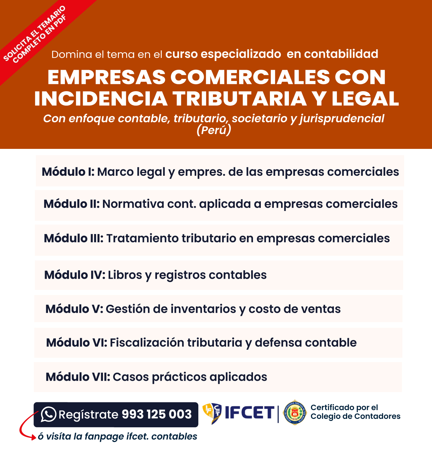 Contabilidad Empresas Comerciales con Incidencia Tributaria y Legal