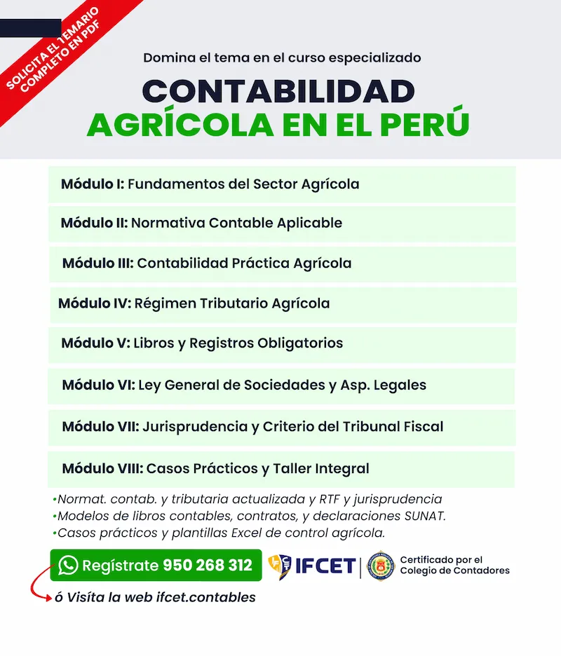 Contabilidad Agricola En El Peru
