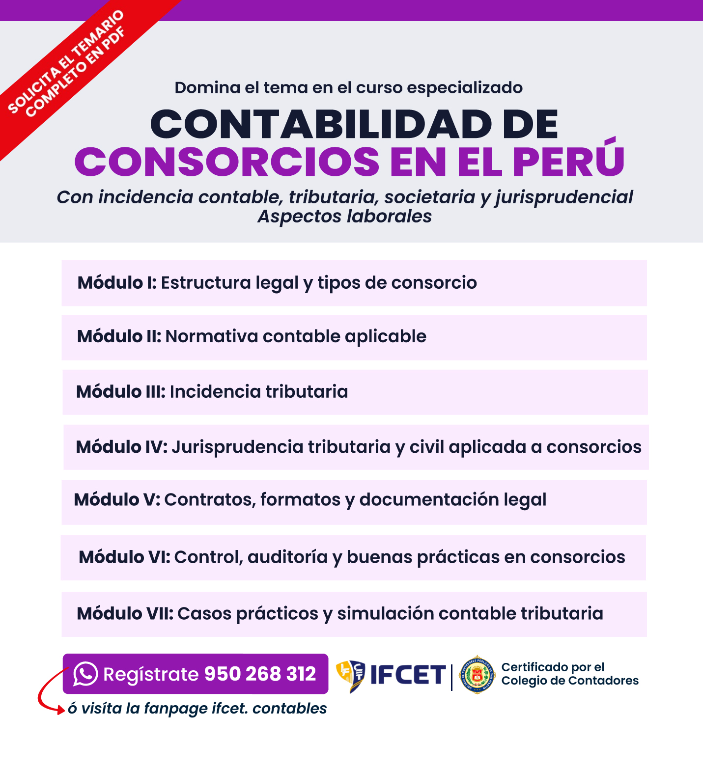 Contabilidad de Consorcios en el Peru