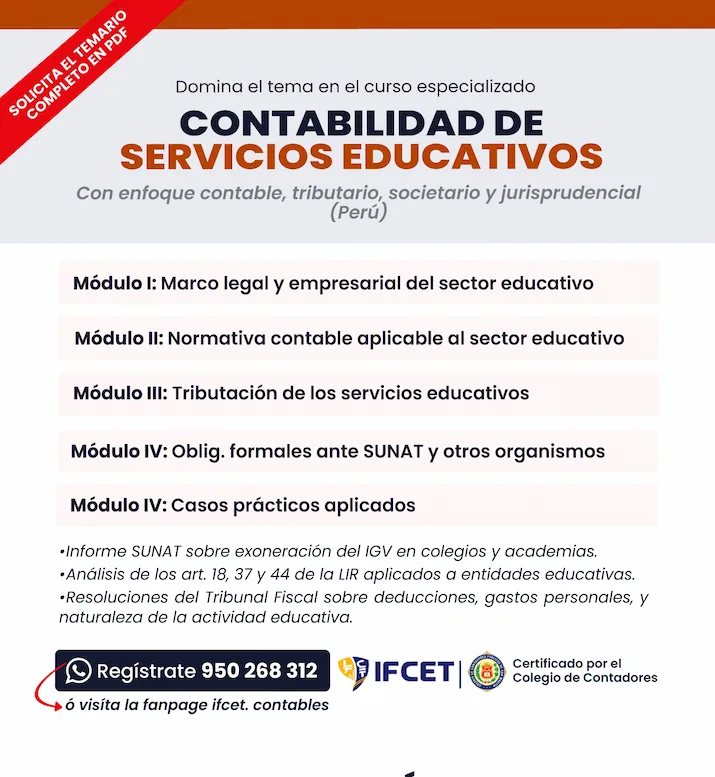 Contabilidad De Servicios Educativos