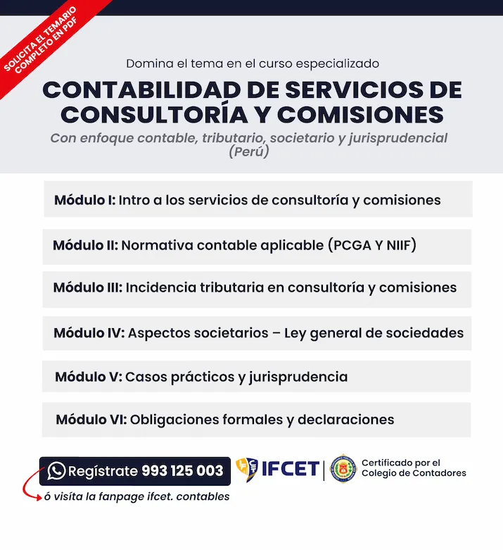 Contabilidad De Servicios De Consultoria Y Comisiones