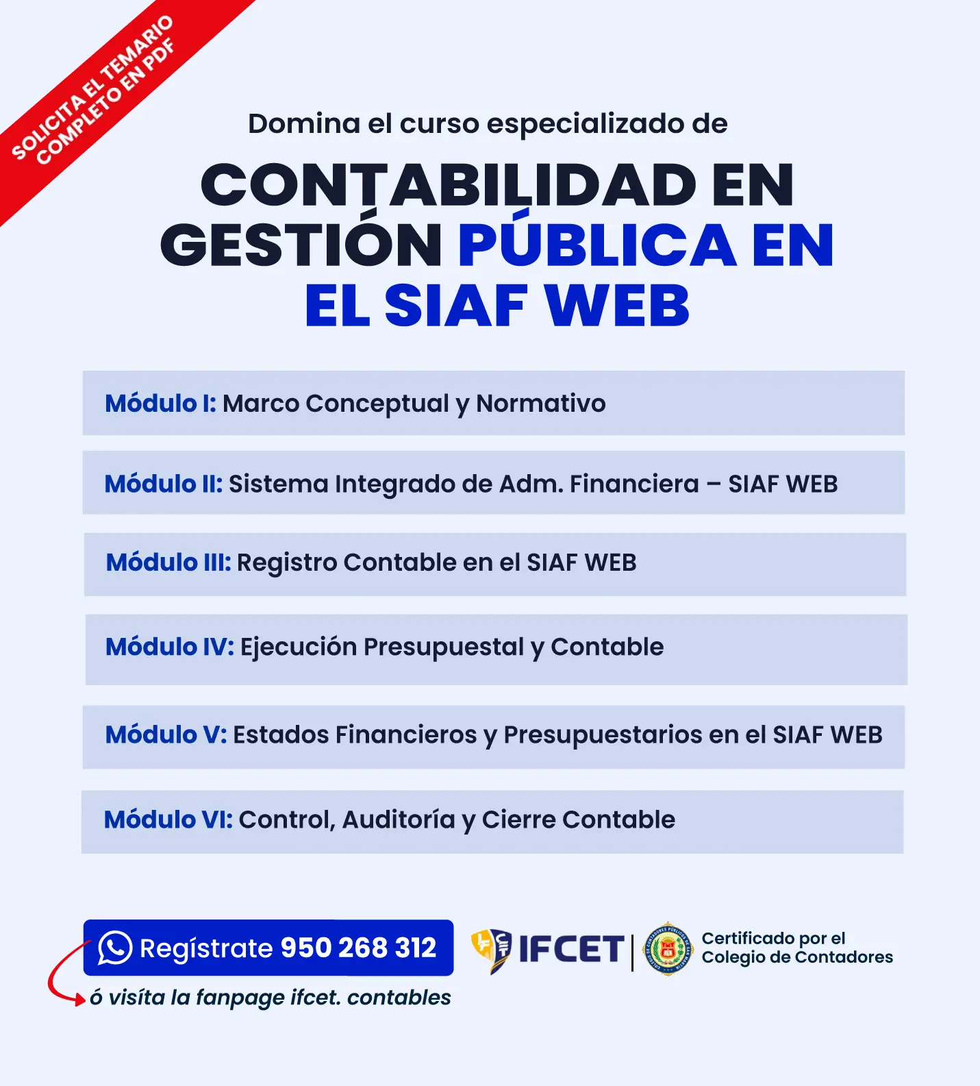 Contabilidad en Gestion Publica en el Siaf Web