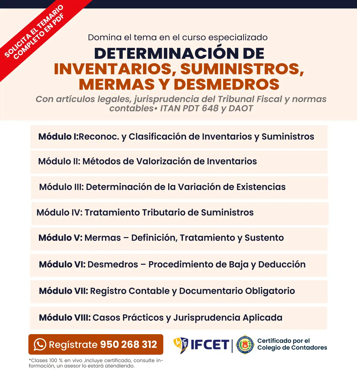 Determinacion de Inventarios Suministros Mermas y Desmedros