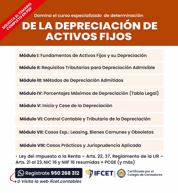 Determinacion De La Depreciacion De Activos Fijos