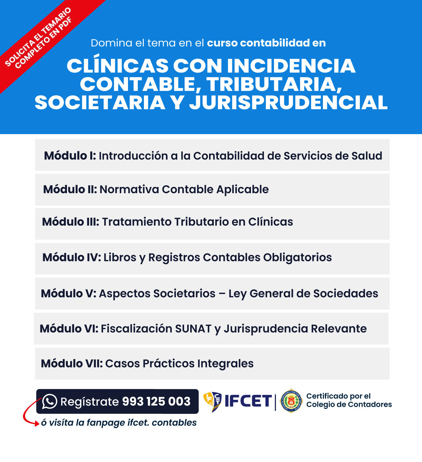 Especialista Clinicas con Incidencia Contable Tributaria Societaria Jurisprudencial