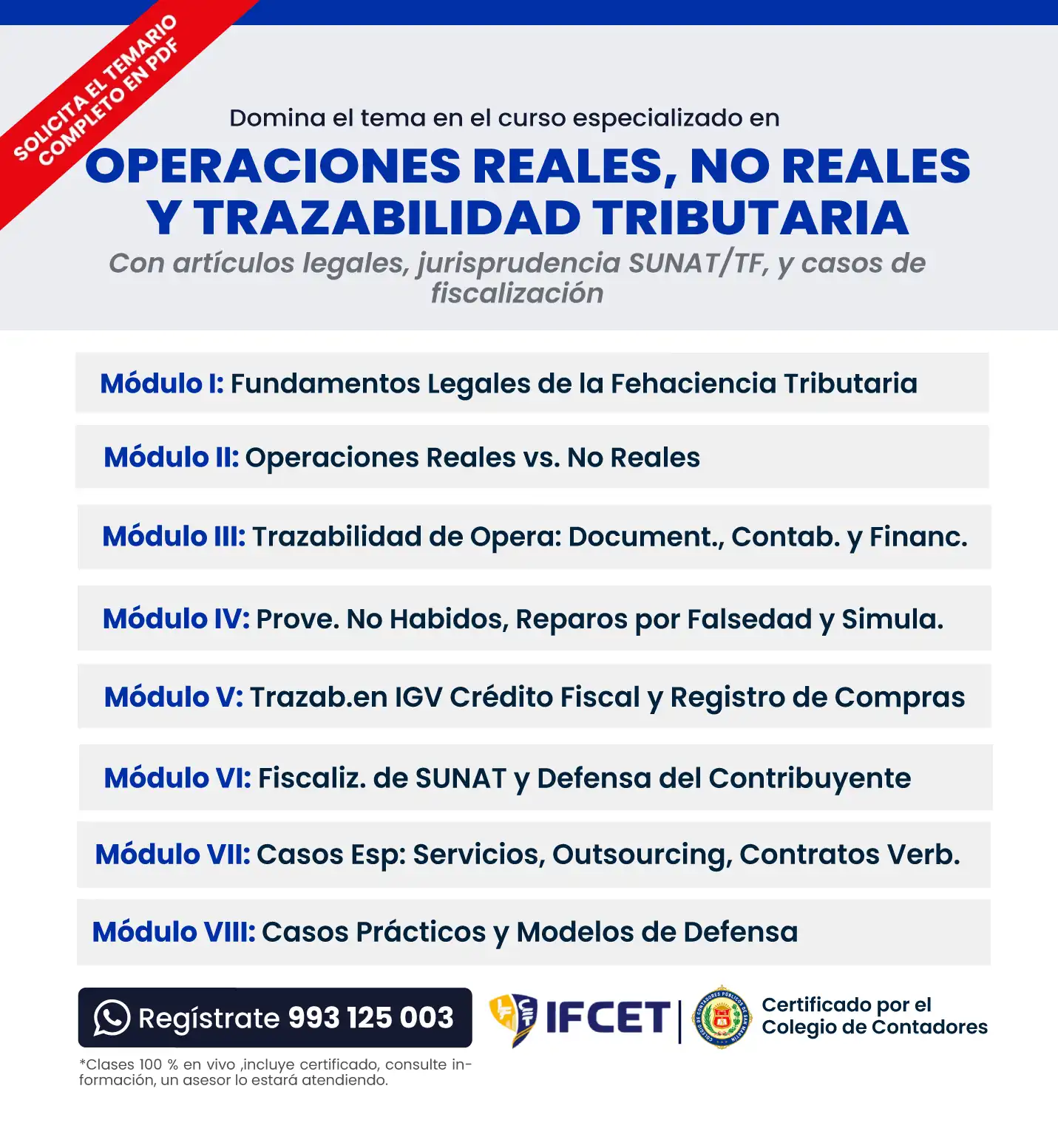 Operaciones Reales No Reales y Trazabilidad Tributaria